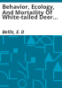 Behavior__ecology__and_mortaility_of_white-tailed_deer_along_a_Pennsylvania_interstate_highway