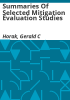 Summaries_of_selected_mitigation_evaluation_studies