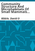 Community_structure_and_microhabitats_of_small_mammals_in_southeastern_Colorado_Pinon_Canyon_Maneuver_Area__Fort_Carson_Military_Reservation__Colorado