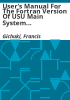 User_s_manual_for_the_Fortran_version_of_USU_main_system_hydraulic_model