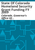 State_of_Colorado_homeland_security_grant_funding_FY_2009
