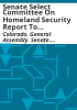 Senate_Select_Committee_on__Homeland_Security_report_to_the_Colorado_Senate