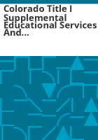 Colorado_Title_I_supplemental_educational_services_and_Title_I_public_school_choice_guidance