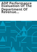 ADP_performance_evaluation_of_the_Department_of_Revenue_data_processing_activities