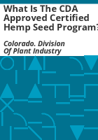 What_is_the_CDA_approved_certified_hemp_seed_program_