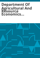 Department_of_Agricultural_and_Resource_Economics_1990-1992_publications