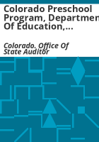 Colorado_Preschool_Program__Department_of_Education__performance_audit