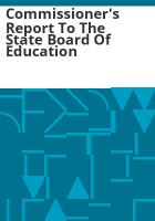 Commissioner_s_report_to_the_State_Board_of_Education