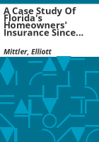 A_case_study_of_Florida_s_homeowners__insurance_since_Hurricane_Andrew