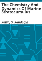 The_chemistry_and_dynamics_of_marine_stratocumulus