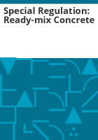 Special_regulation__ready-mix_concrete