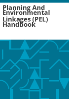 Planning_and_environmental_linkages__PEL__handbook