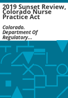 2019_sunset_review__Colorado_Nurse_Practice_Act