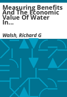 Measuring_benefits_and_the_economic_value_of_water_in_recreation_on_high_country_reservoirs