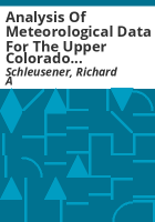 Analysis_of_meteorological_data_for_the_upper_Colorado_River_basin