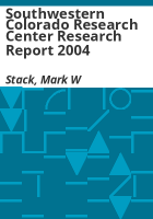 Southwestern_Colorado_Research_Center_research_report_2004