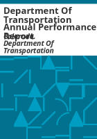 Department_of_Transportation_annual_performance_report