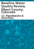 Baseline_water_quality_review__Elbert_County__Colorado