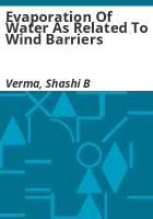Evaporation_of_water_as_related_to_wind_barriers