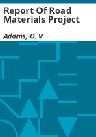 Report_of_road_materials_project