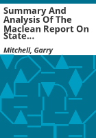 Summary_and_analysis_of_the_Maclean_report_on_state_contracting_procedures
