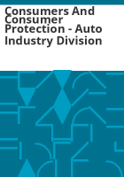 Consumers_and_consumer_protection_-_Auto_Industry_Division