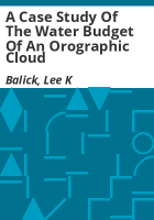 A_case_study_of_the_water_budget_of_an_orographic_cloud