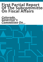 First_partial_report_of_the_subcommittee_on_fiscal_affairs