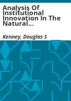 Analysis_of_institutional_innovation_in_the_natural_resources_and_environmental_realm
