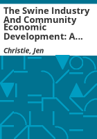 The_swine_industry_and_community_economic_development