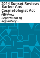 2014_sunset_review__Barber_and_Cosmetologist_Act_and_Barber_and_Cosmetology_Advisory_Committee