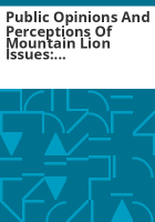 Public_opinions_and_perceptions_of_mountain_lion_issues