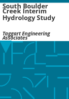 South_Boulder_Creek_interim_hydrology_study