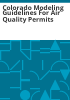 Colorado_modeling_guidelines_for_air_quality_permits