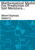 Mathematical_models_for_prediction_of_soil_moisture_profiles