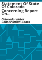 Statement_of_State_of_Colorado_concerning_report_on_Colorado_River_Basin_in_preparation_by_Bureau_of_Reclamation