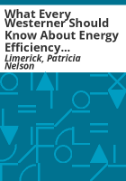 What_every_Westerner_should_know_about_energy_efficiency_and_conservation