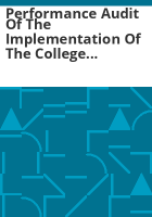 Performance_audit_of_the_implementation_of_the_College_Opportunity_Fund_Program__Department_of_Higher_Education