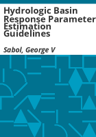 Hydrologic_basin_response_parameter_estimation_guidelines