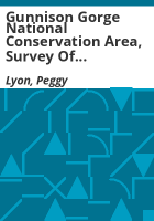 Gunnison_Gorge_National_Conservation_Area__survey_of_impacts_on_rare_plants