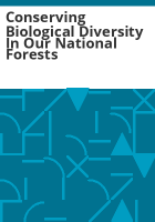 Conserving_biological_diversity_in_our_national_forests