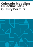 Colorado_modeling_guideline_for_air_quality_permits